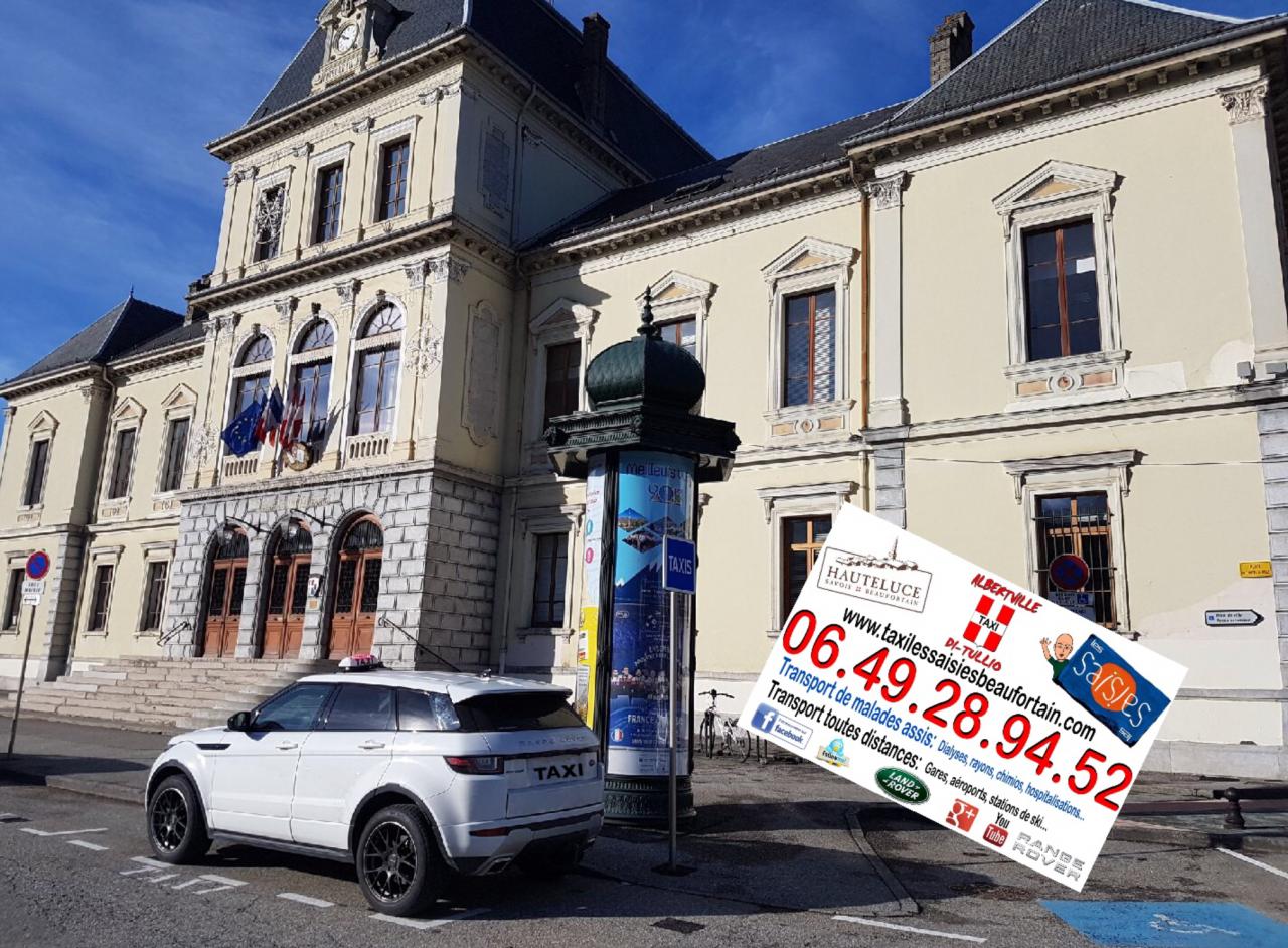 Taxi mairie Albertville pour les Saisies