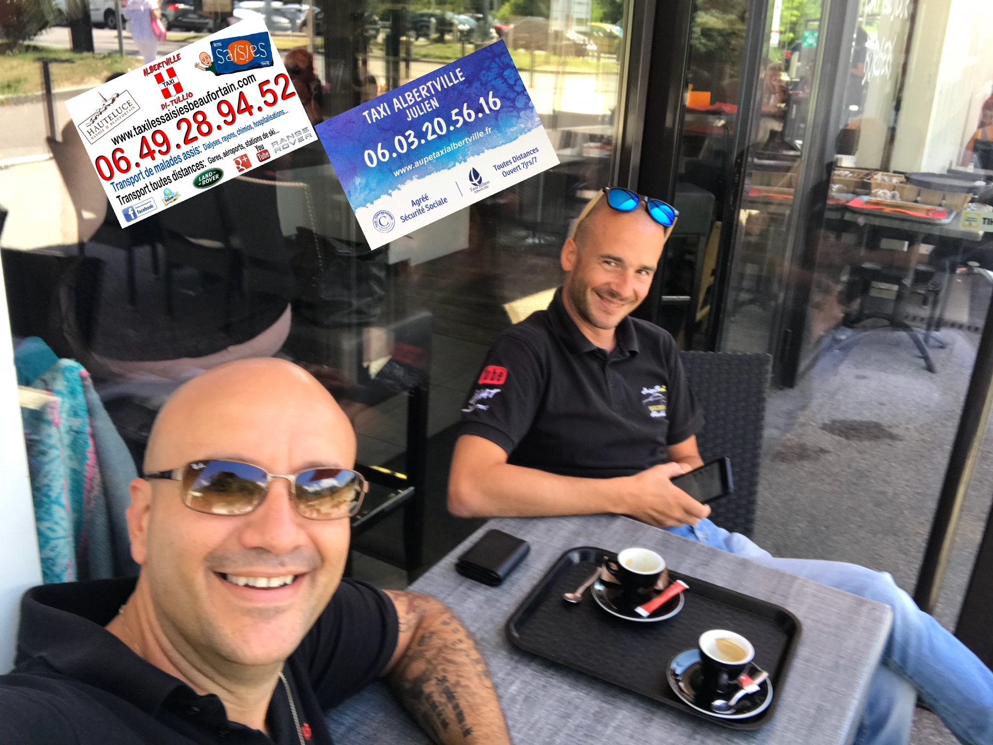 Un petit café ☕️  et on the road again! Bon’ aprèm les gens.