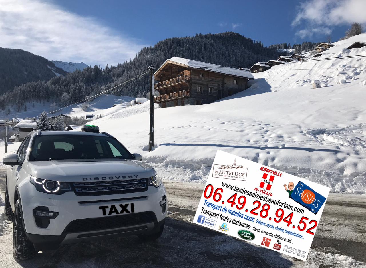 Taxi Arêches-Beaufort sur réservation 