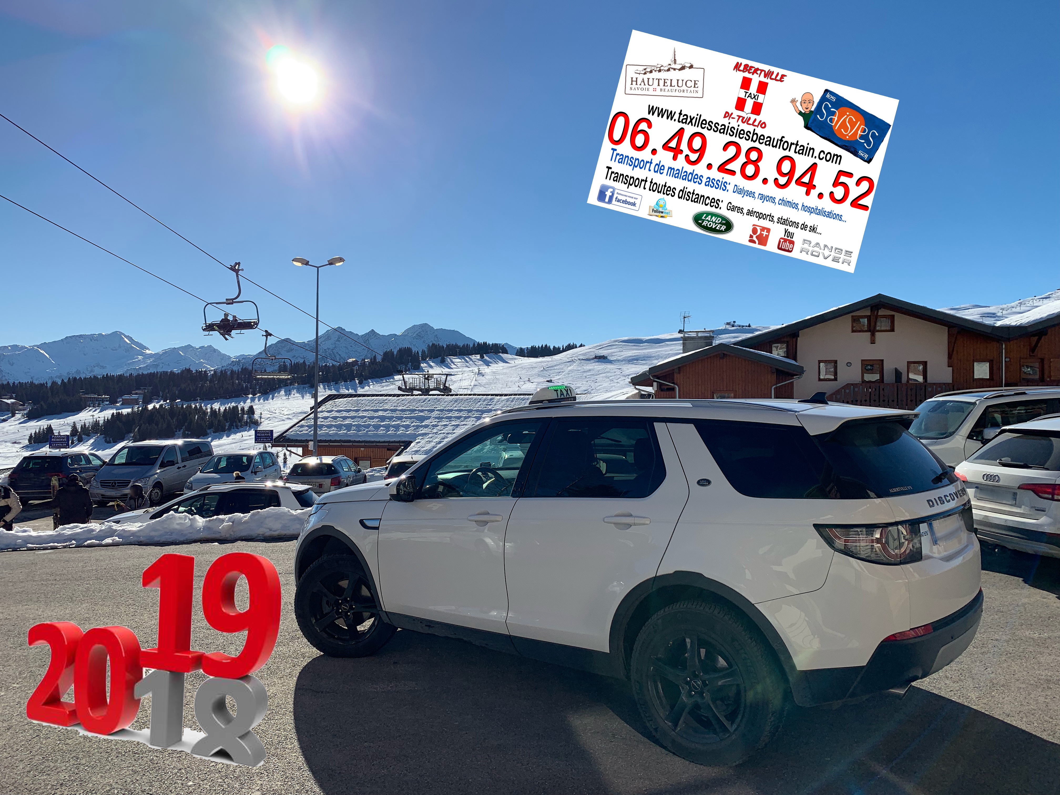 Taxi Albertville Les Saisies 2019.